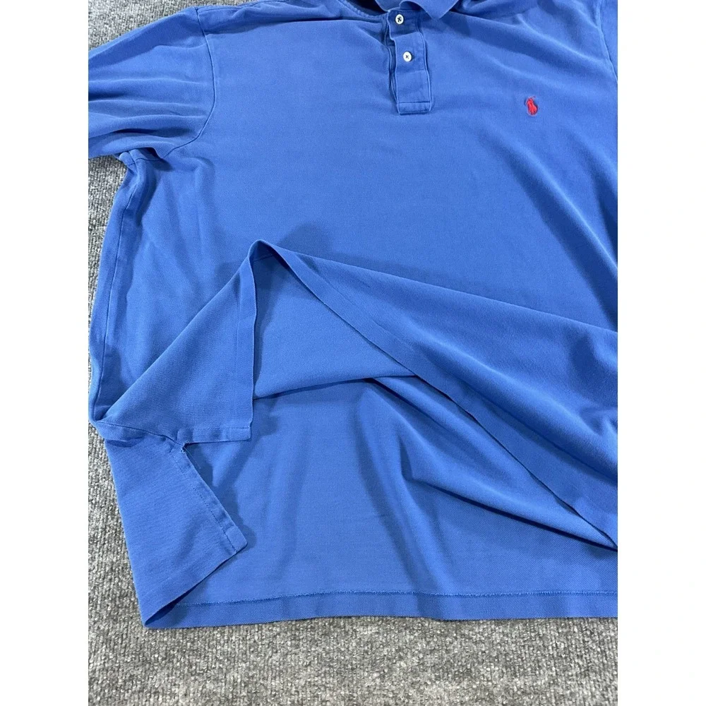 Polo Ralph Lauren 2XLT Tall Blue Polo Shirt 100% Cotton Big & Tall Pony Logo